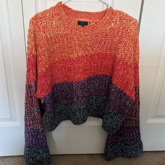 VICI Colorblock Wide Arm Cropped Knit - Picture 3 of 4